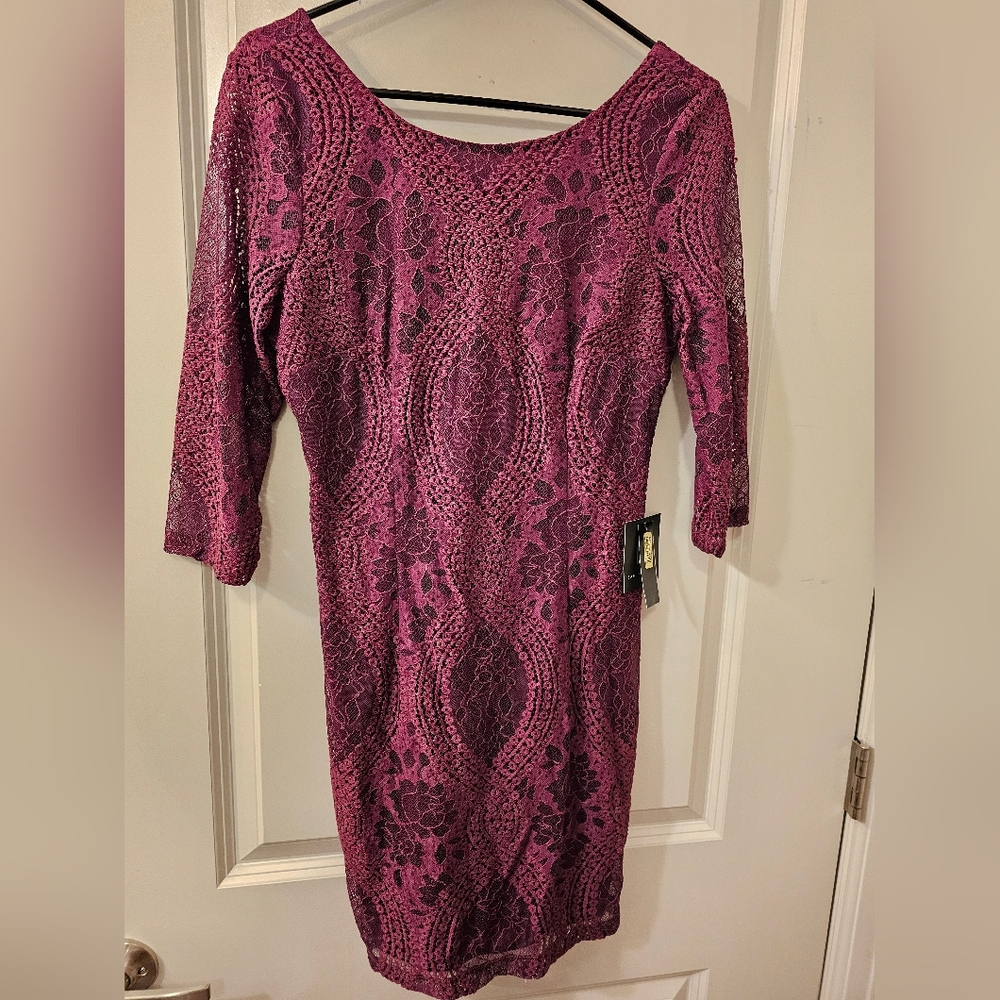 Burgundy dress